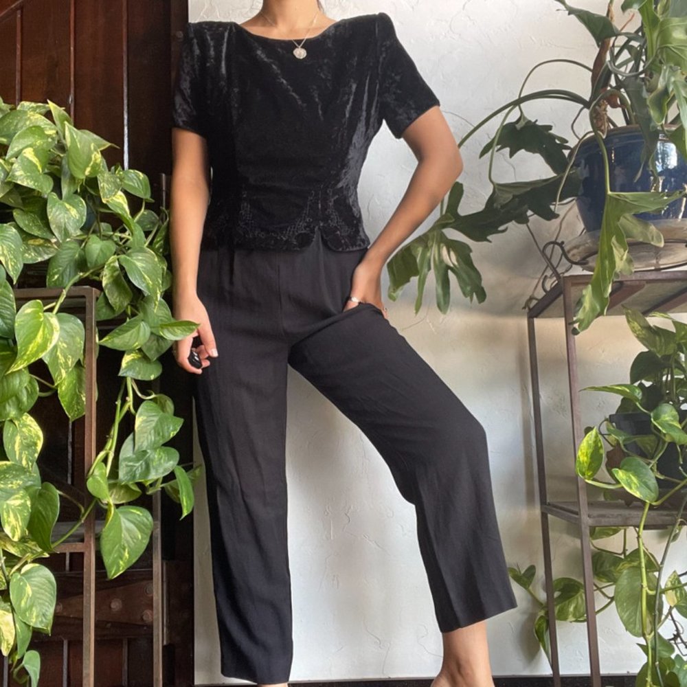 Vintage | K Studio Velvet Jump Suit